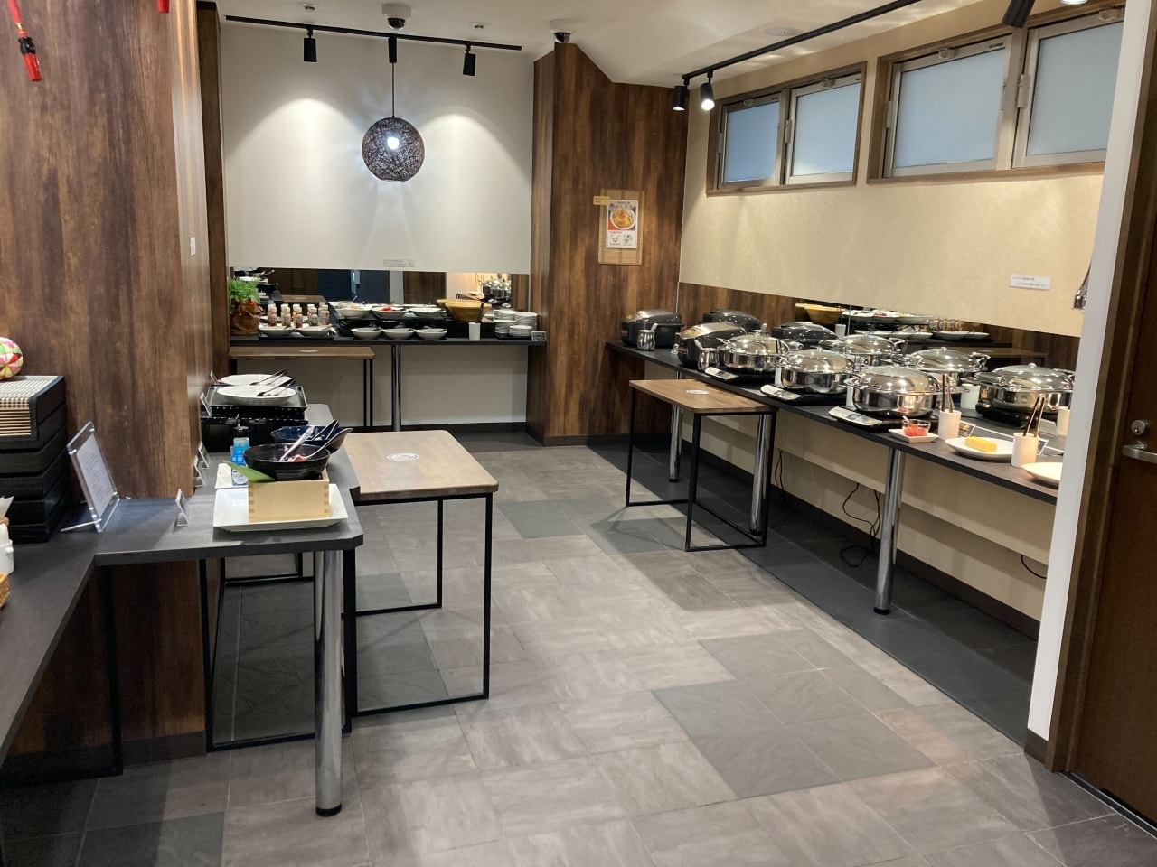 Comfortable breakfast buffet